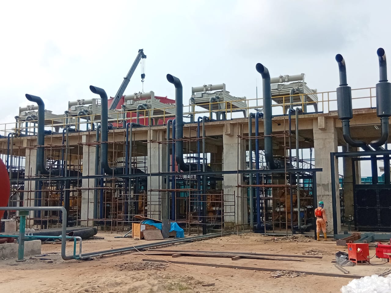 Generator fire house installation project